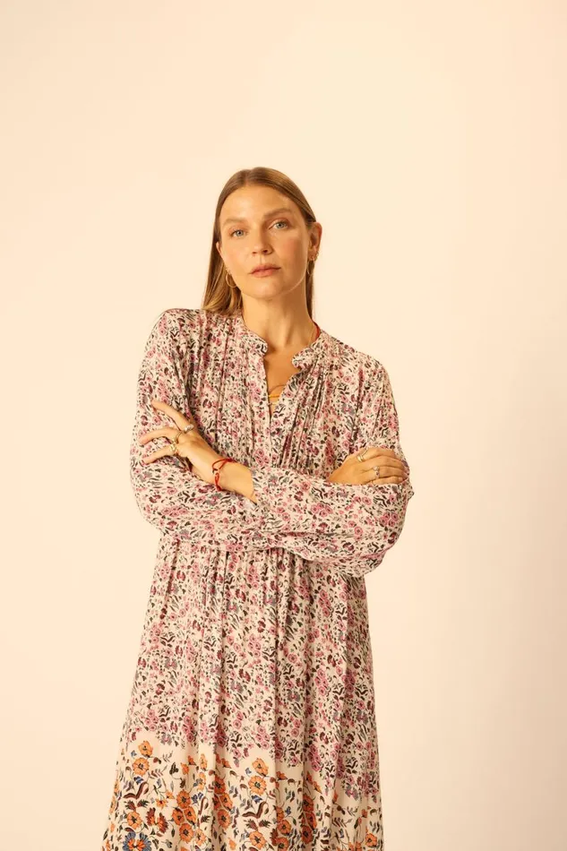 Dresses Shop Natalie Martin SAMMIE SHORT DRESS Petite Fleur Rose