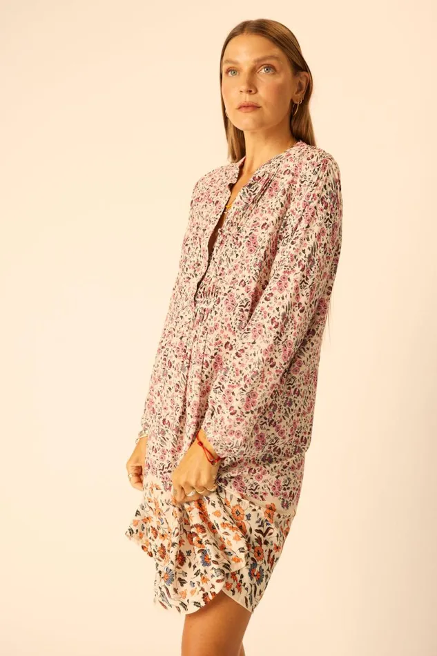 Dresses Shop Natalie Martin SAMMIE SHORT DRESS Petite Fleur Rose