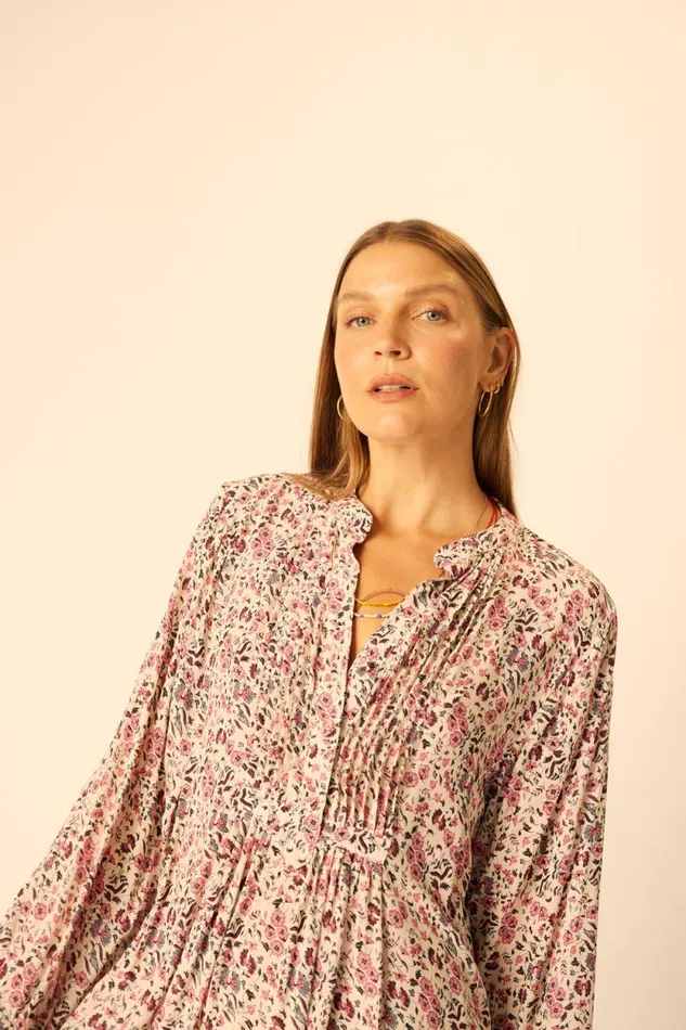 Dresses Shop Natalie Martin SAMMIE SHORT DRESS Petite Fleur Rose