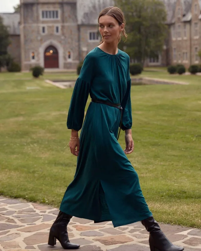 Dresses Women Billy Reid Keyhole Midi Dress Teal