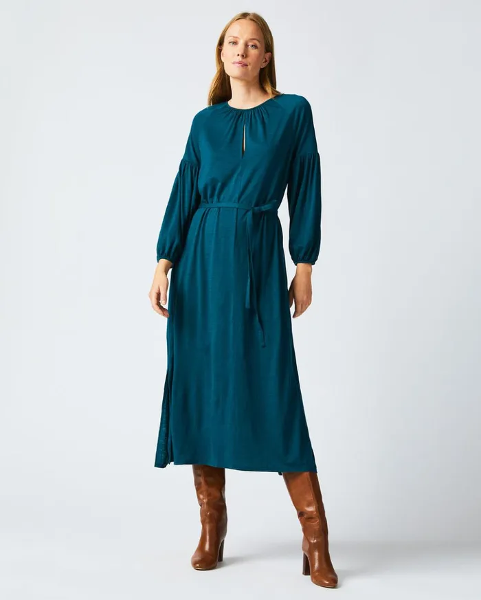 Dresses Women Billy Reid Keyhole Midi Dress Teal