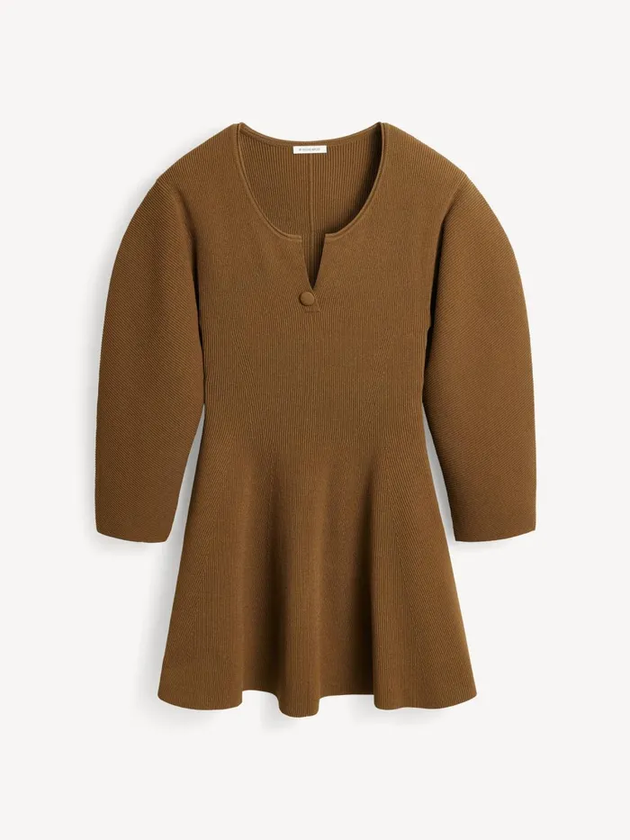 Dresses Women By Malene Birger Francesa Mini Dress Shitake Dresses Women By Malene Birger Francesa Mini Dress Shitake