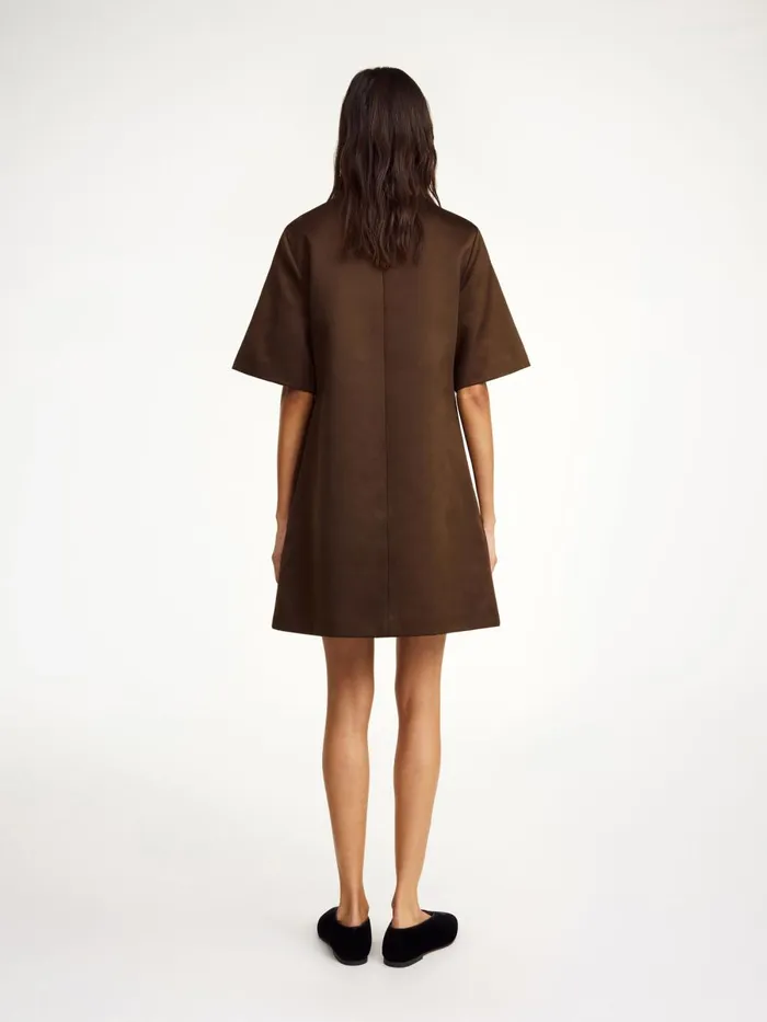 Dresses Women By Malene Birger Harperz Mini Dress Dark Mahogany Dresses Women By Malene Birger Harperz Mini Dress Dark Mahogany