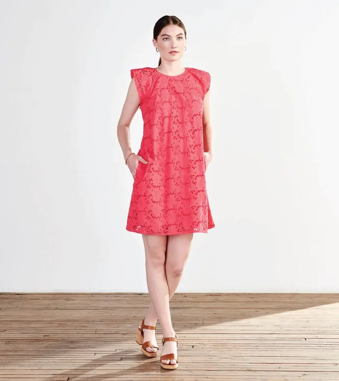 Dresses Women Hatley Kaia Eyelet Dress 8211 Rouge Red