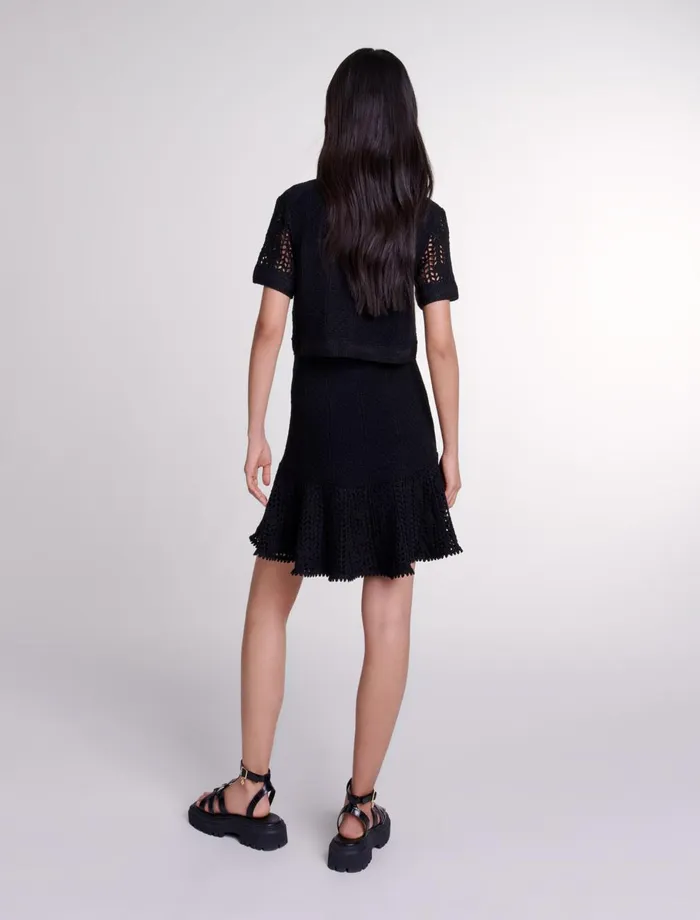 Dresses Women Maje 2In1 Crochet Dress Black