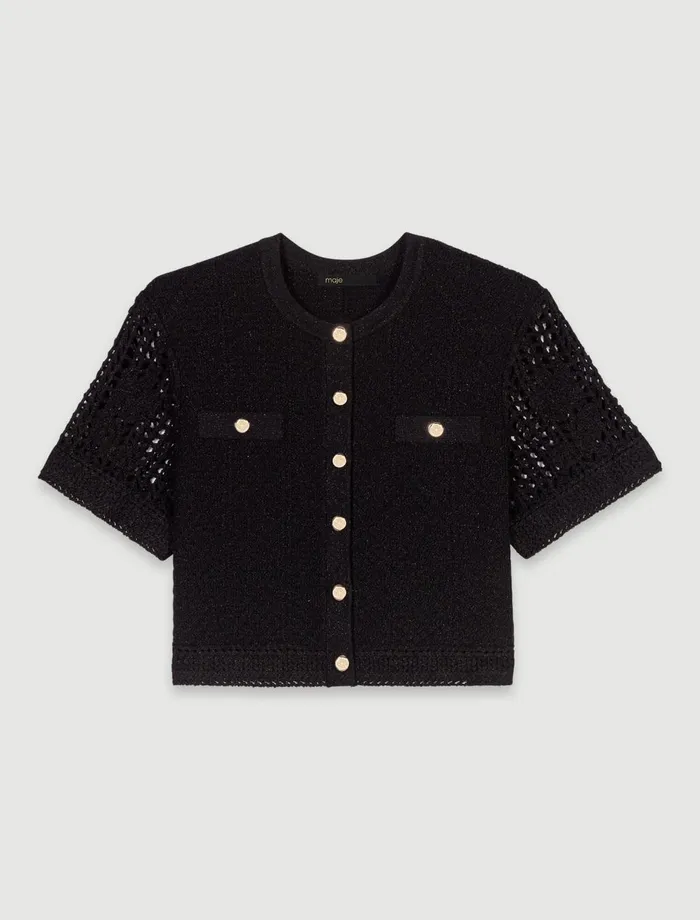 Dresses Women Maje 2In1 Crochet Dress Black