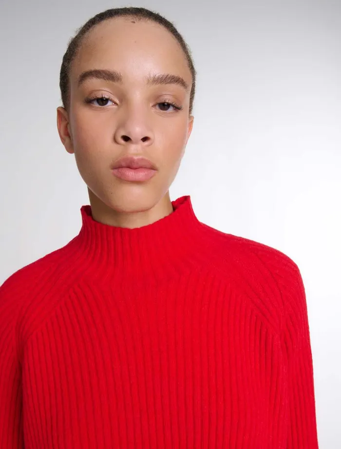 Dresses Women Maje Knit 2In1 Short Dress Red