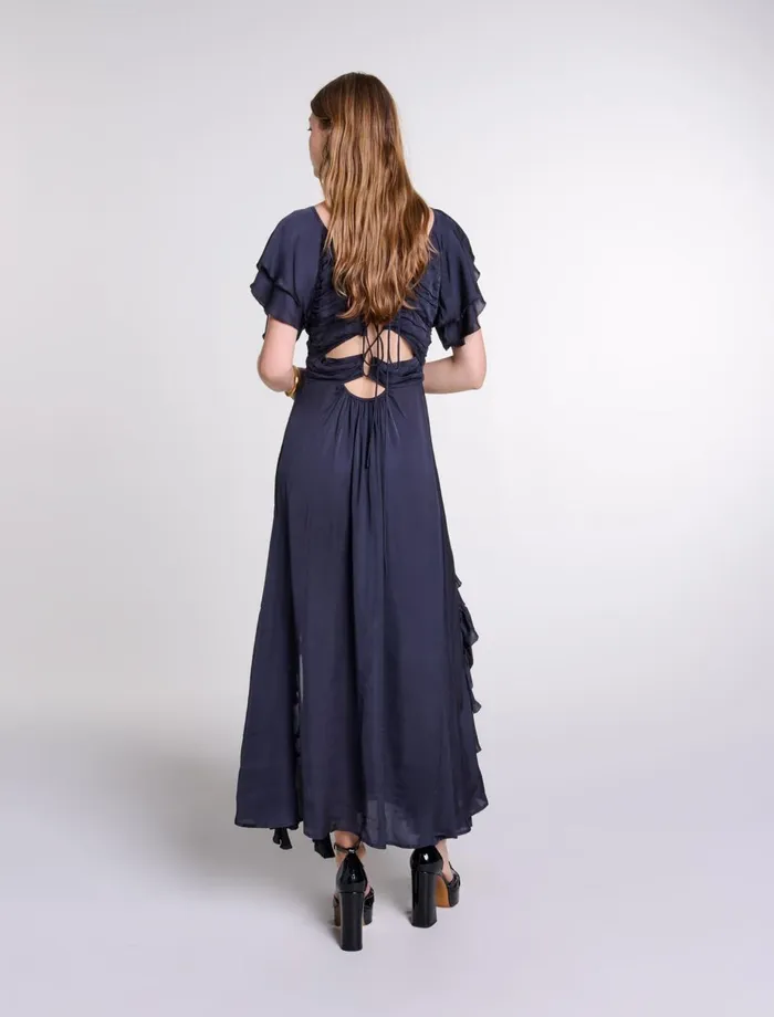 Dresses Women Maje OpenBack Maxi Dress Black