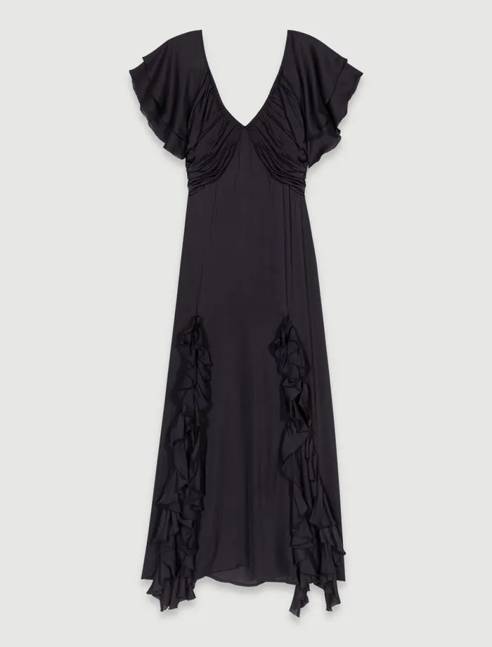 Dresses Women Maje OpenBack Maxi Dress Black