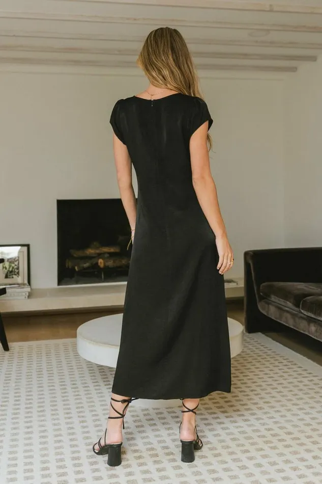 Emersyn Midi Dress In Black Black Women Bohme Dresses