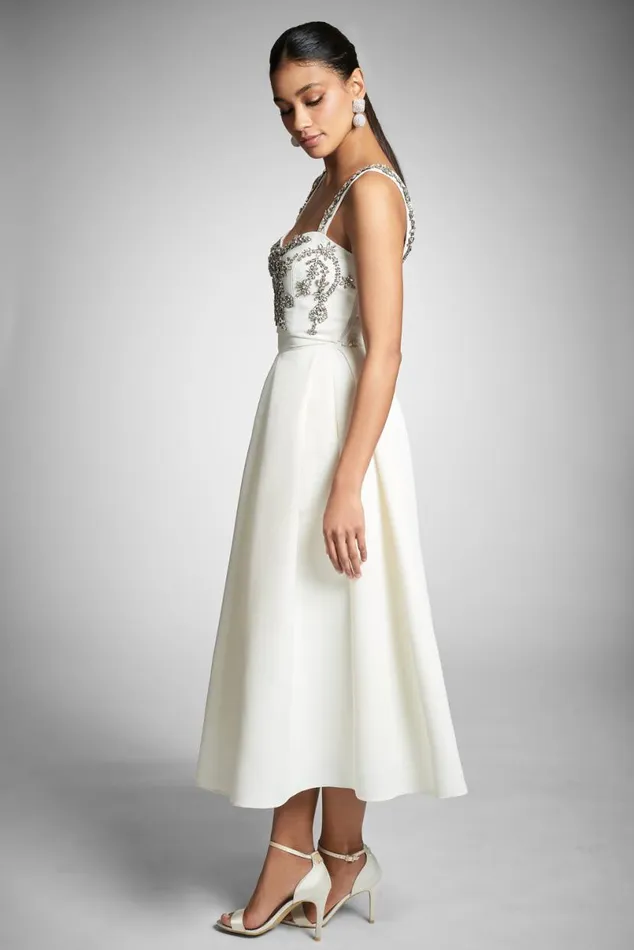 Engagement Party Women Sachin and Babi Embellished Darcy Top 8211 Ivory