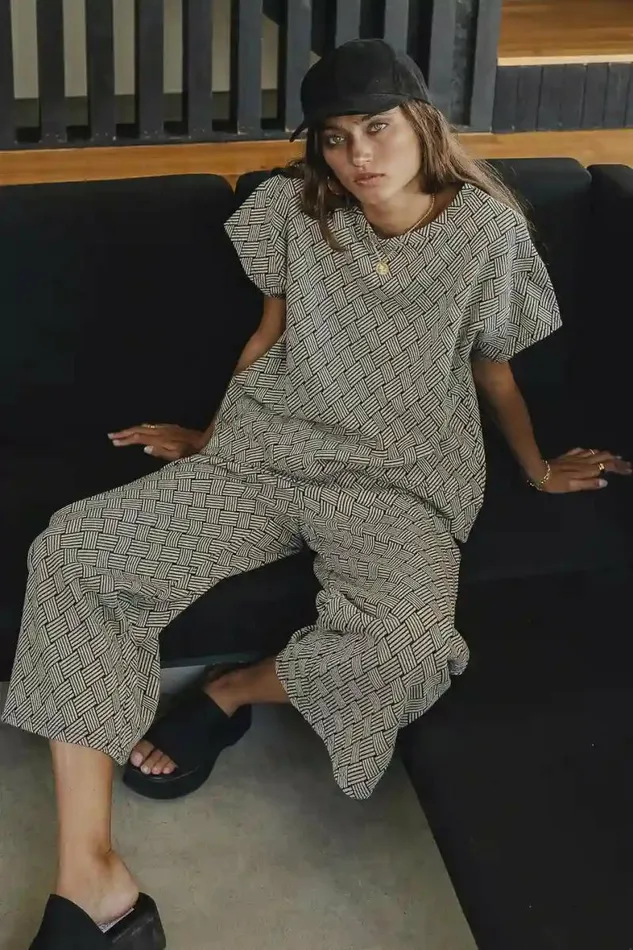 Esme Oversized Top Taupe Women Bohme Sets
