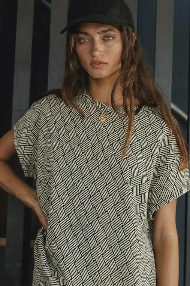 Esme Oversized Top Taupe Women Bohme Sets