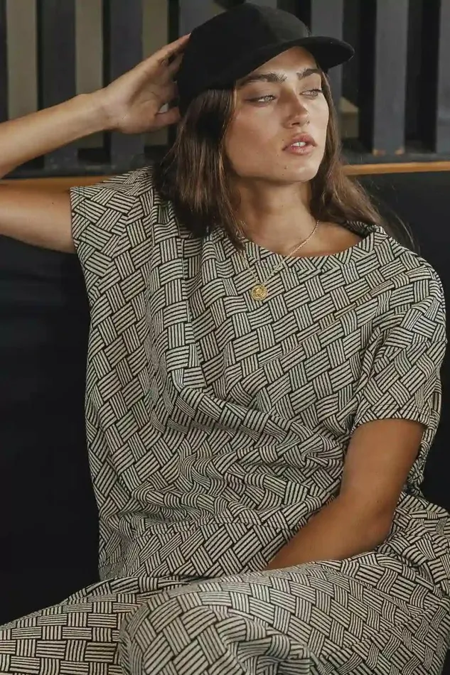 Esme Oversized Top Taupe Women Bohme Sets