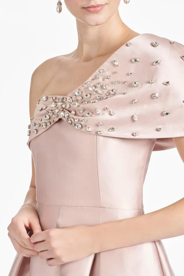 Evening Women Sachin and Babi Delilah Gown 8211 Silver Peony