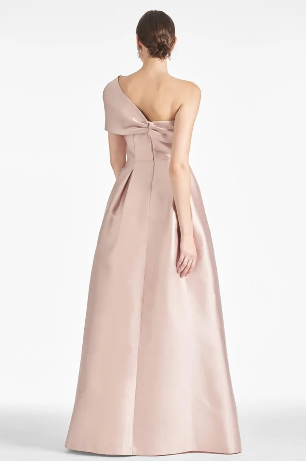 Evening Women Sachin and Babi Delilah Gown 8211 Silver Peony