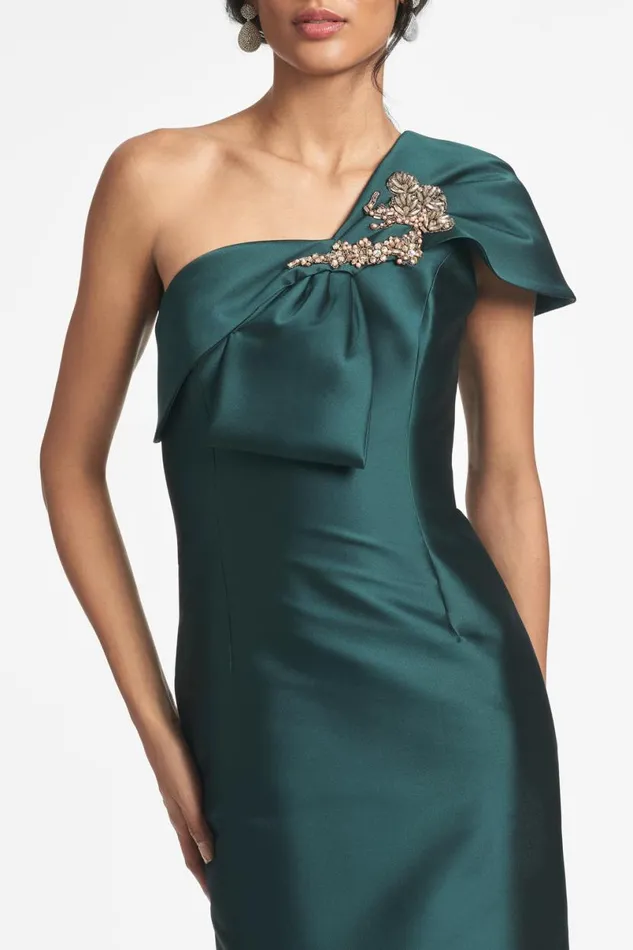 Evening Women Sachin and Babi Ines Gown 8211 Forest Green