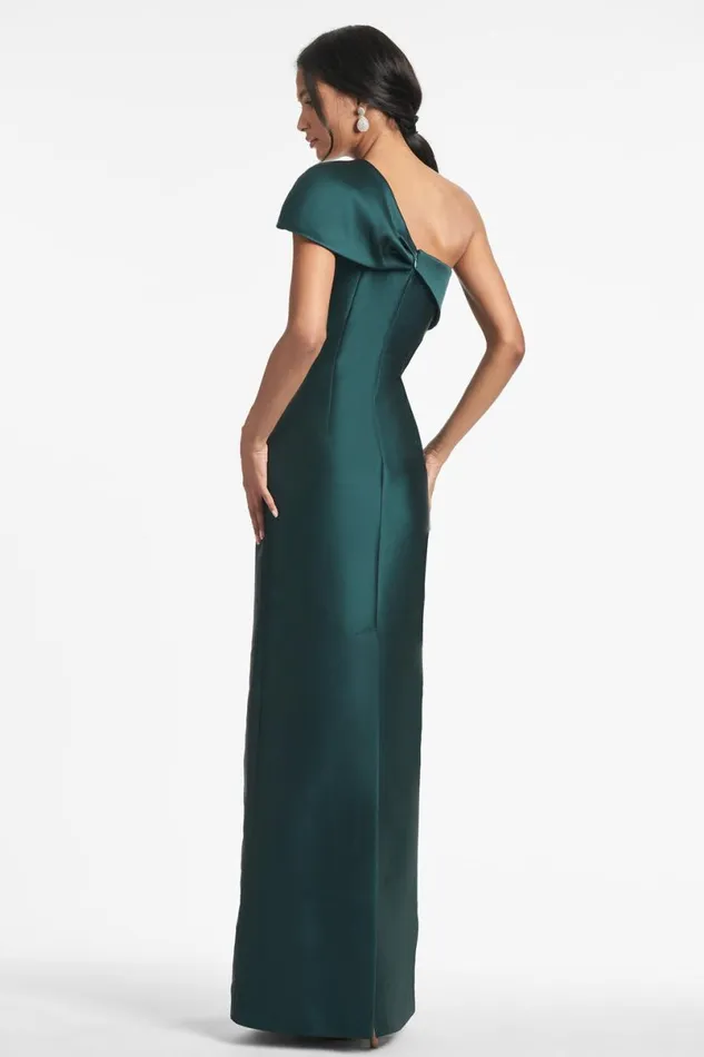 Evening Women Sachin and Babi Ines Gown 8211 Forest Green