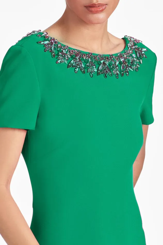 Evening Women Sachin and Babi Shiloh Gown 8211 Cadmium Green