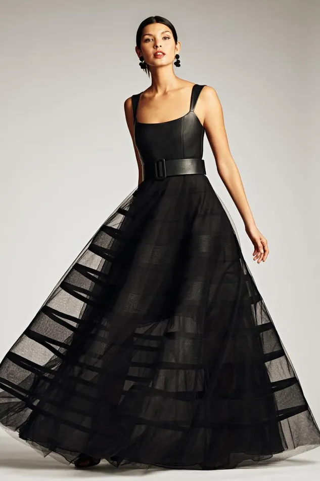Evening Women Sachin and Babi Veruca Gown 8211 Black