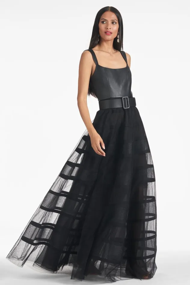Evening Women Sachin and Babi Veruca Gown 8211 Black