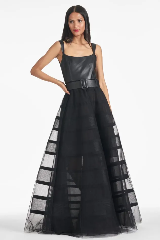 Evening Women Sachin and Babi Veruca Gown 8211 Black