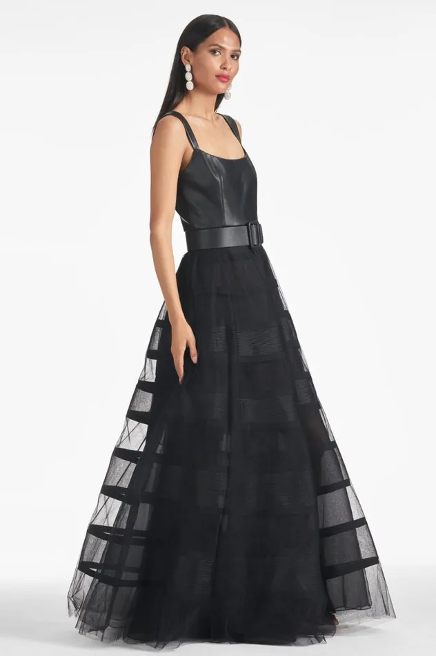 Evening Women Sachin and Babi Veruca Gown 8211 Black