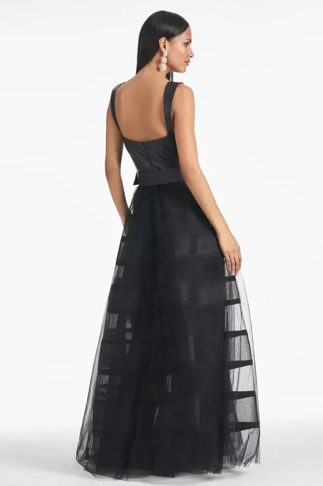 Evening Women Sachin and Babi Veruca Gown 8211 Black