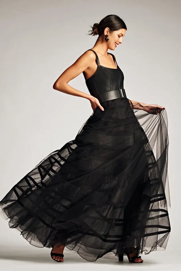Evening Women Sachin and Babi Veruca Gown 8211 Black