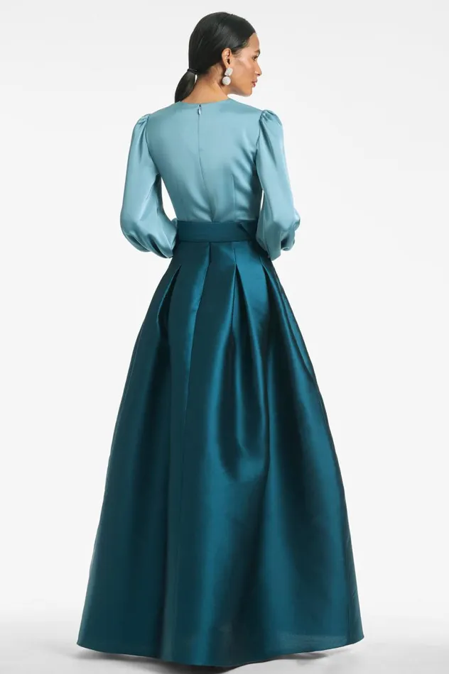Evening Women Sachin and Babi Zoe Gown 8211 SeaglassDeep Teal
