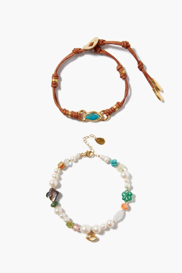 Evil Eye Charm Bracelet Set Women Chan Luu Bracelets