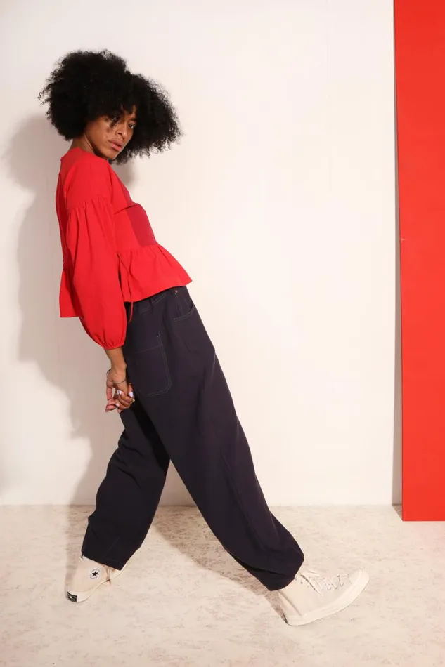 Fergus Trouser Navy WomensShop LF Markey Trousers