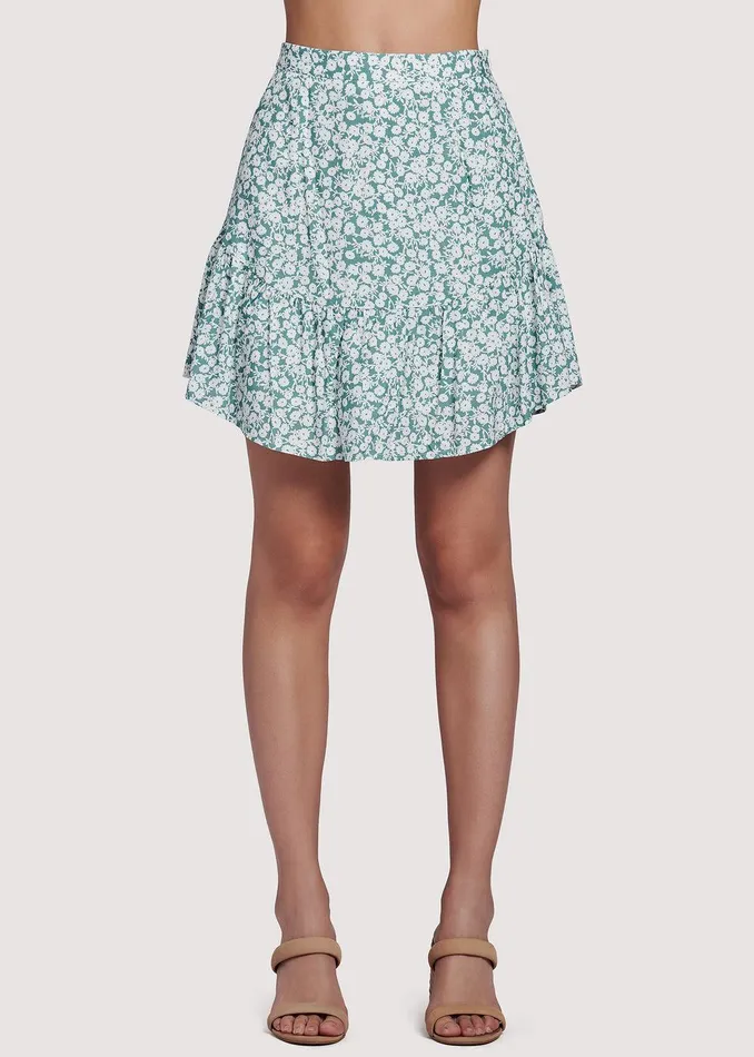 First Kiss Mini Skirt Oilblue Women Lost Wander Skirts