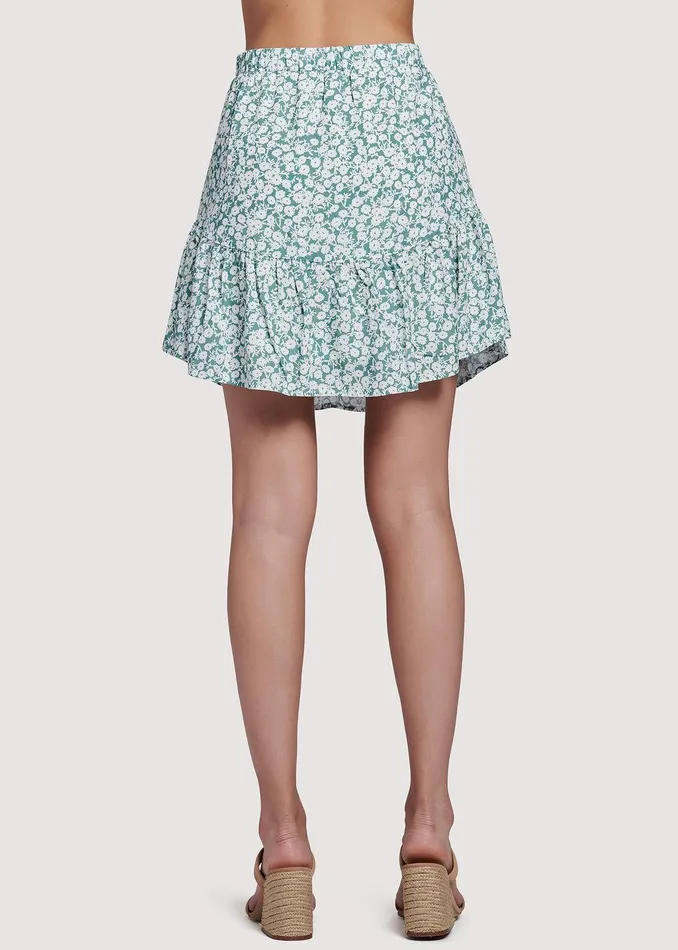 First Kiss Mini Skirt Oilblue Women Lost Wander Skirts