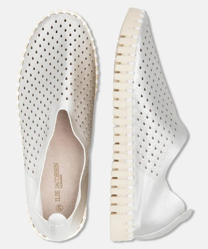 Flats 8211 Silver Shoes Ilse Jacobsen Tulip Flats Flats 8211 Silver Shoes Ilse Jacobsen Tulip Flats