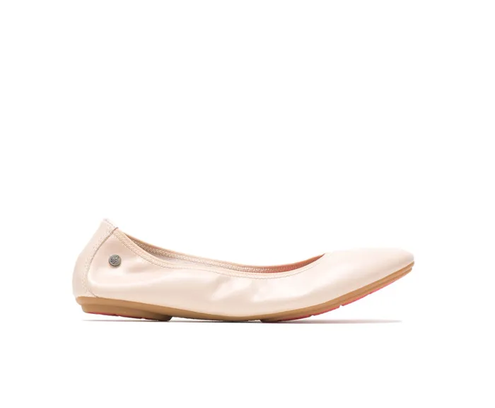 Flats and SlipOns Chaste Ballet Nude Leather 8211 Hush Puppies Women