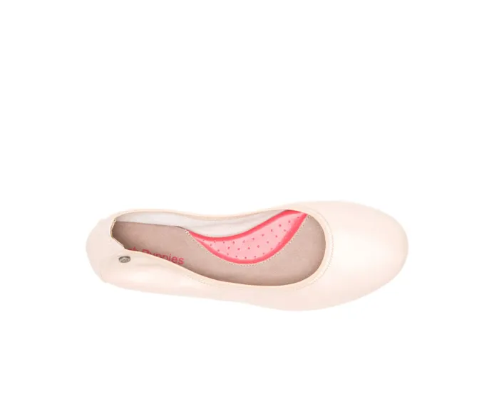 Flats and SlipOns Chaste Ballet Nude Leather 8211 Hush Puppies Women