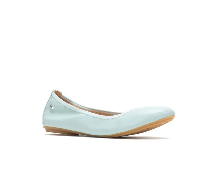 Flats and SlipOns Hush Puppies Women Chaste Ballet Seafoam Leather Flats and SlipOns Hush Puppies Women Chaste Ballet Seafoam Leather