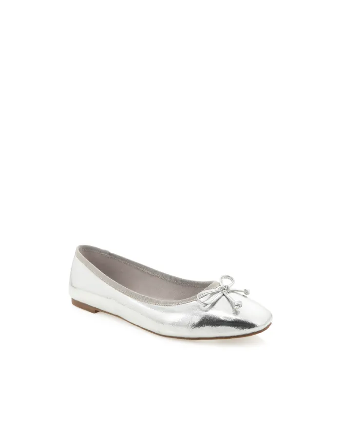 Flats Billini Ballet Flats ISAIAH SILVER METALLIC