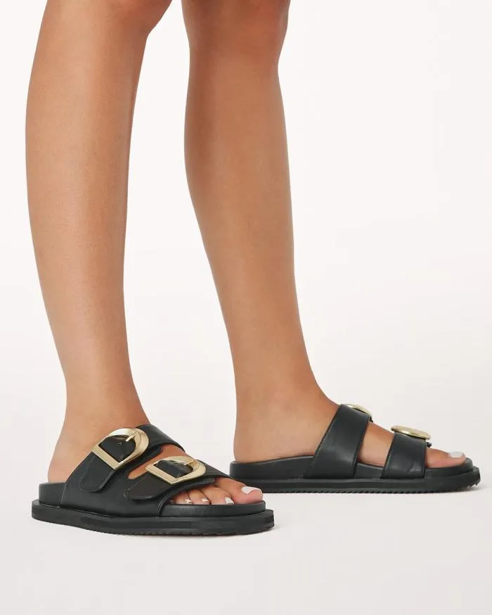 Flats Billini Sandals and Slides TAYO BLACK