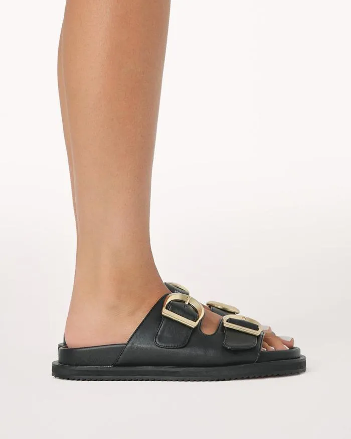 Flats Billini Sandals and Slides TAYO BLACK