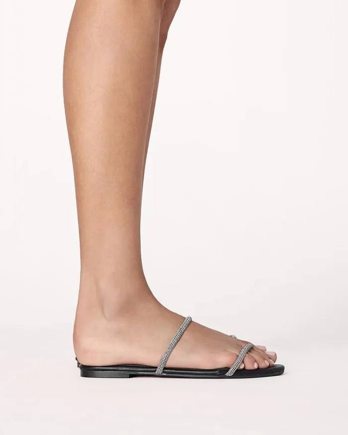 Flats Billini Sandals and Slides TENLEY DIAMANTEBLACK