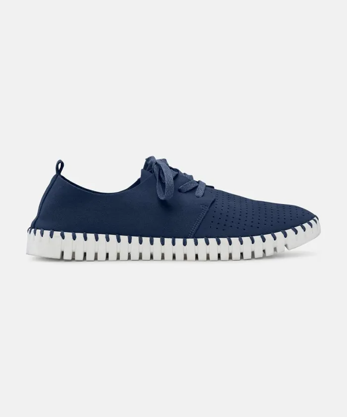 Flats For Men 8211 Navy Shoes Ilse Jacobsen Tulip Men