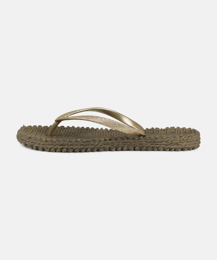 Flip Flop With Glitter 8211 Cub Brown Shoes Ilse Jacobsen Flip Flops