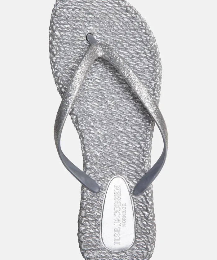 Flip Flop With Glitter 8211 Silver Shoes Ilse Jacobsen Flip Flops