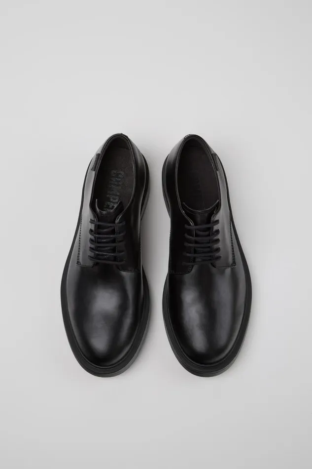 Formal Shoes Men Camper Dean Black Leather Shoes