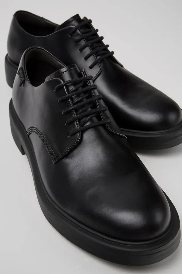 Formal Shoes Men Camper Dean Black Leather Shoes