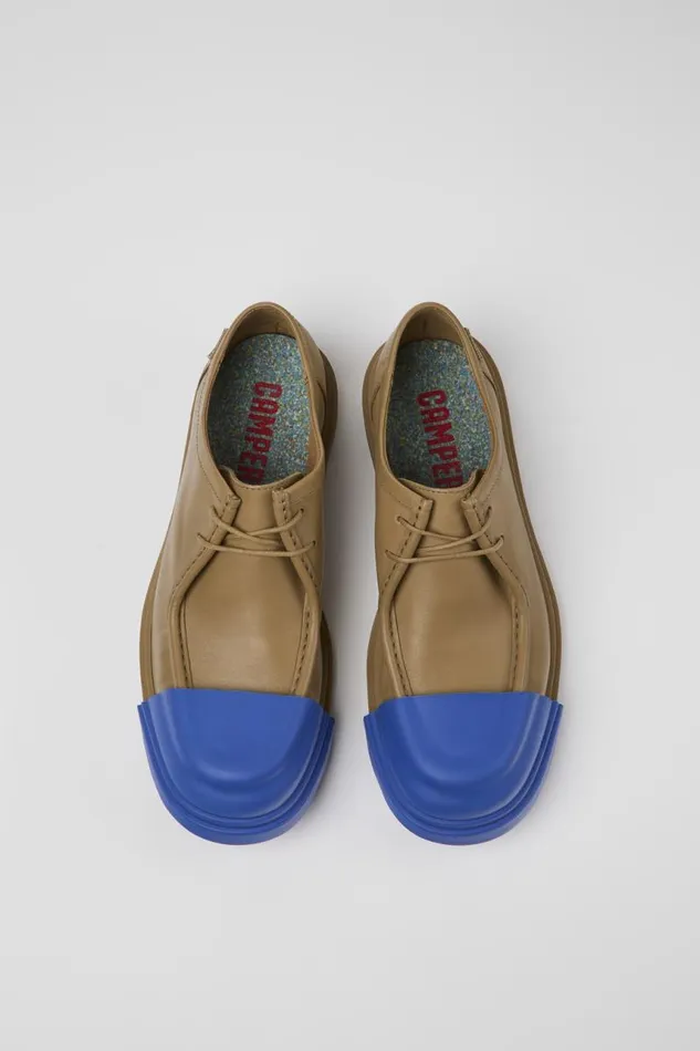 Formal Shoes Men Camper Junction Brown Leather Wallabee Formal Shoes Men Camper Junction Brown Leather Wallabee