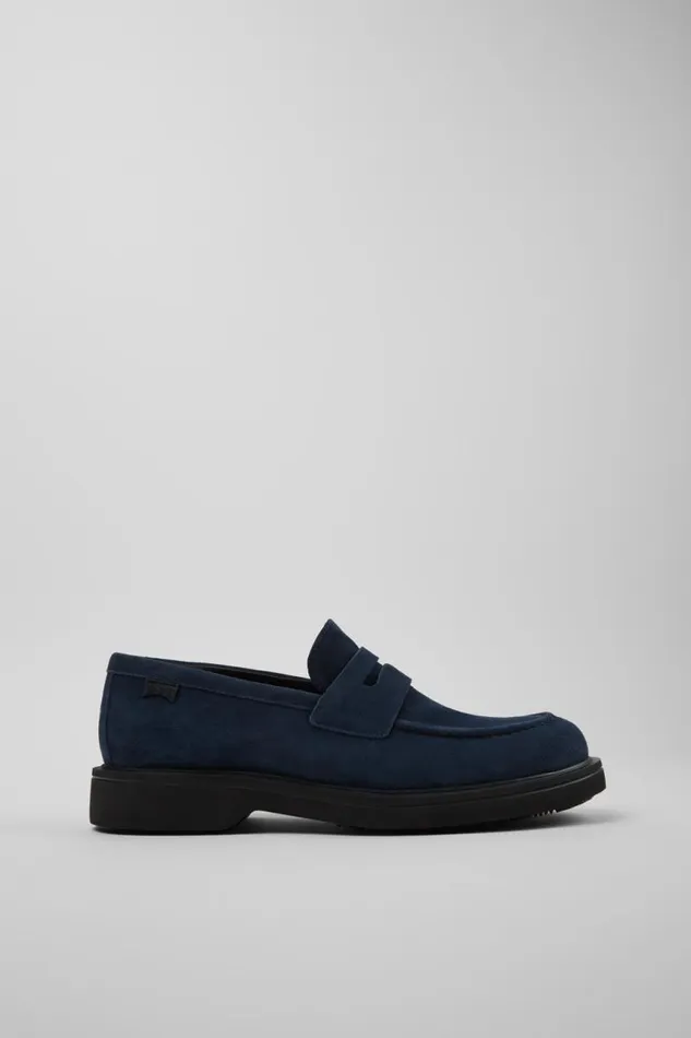 Formal Shoes Men Camper Norman Blue Nubuck Shoes Formal Shoes Men Camper Norman Blue Nubuck Shoes
