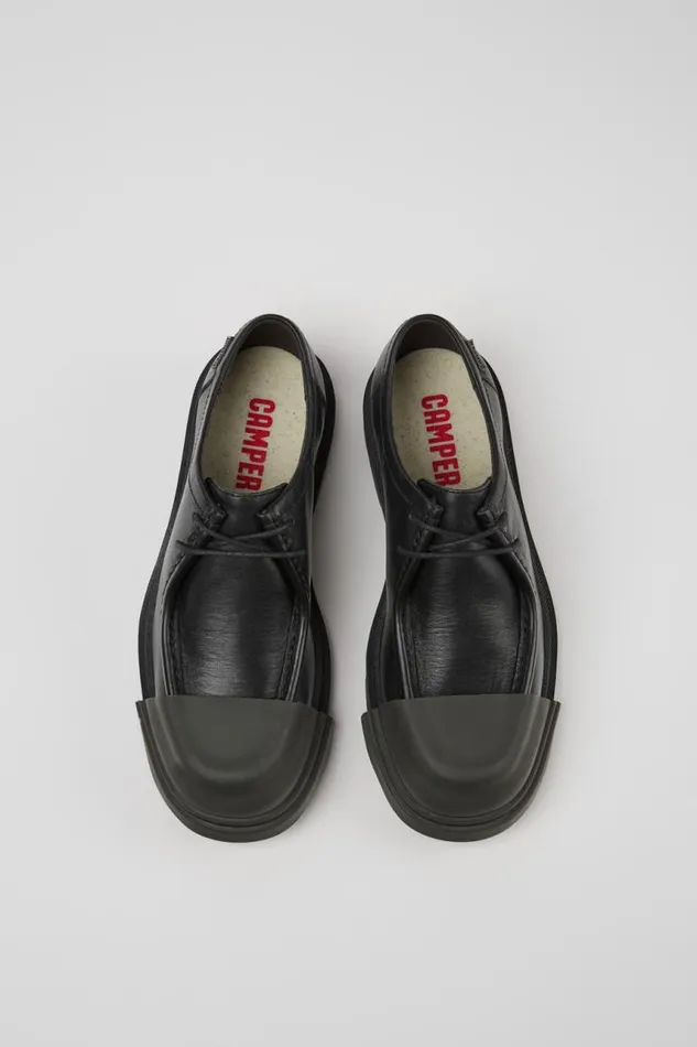 Formal Shoes Women Camper Junction Black Leather Shoe
